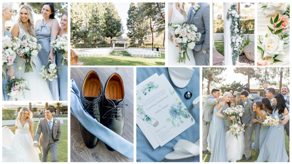 minimalist baby blue wedding decor ideas